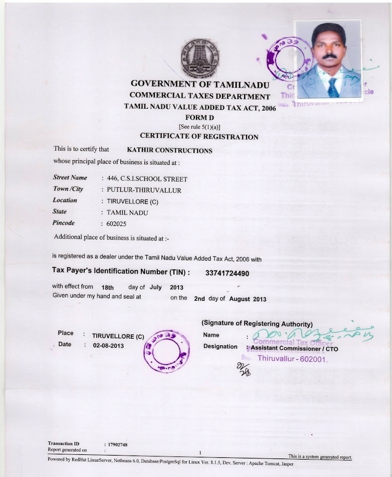 TIN Certificate